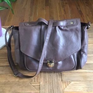 Faux Leather Crossbody Purse